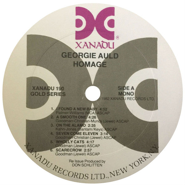 Georgie Auld : Homage (LP, Album, Mono, RE, RM)