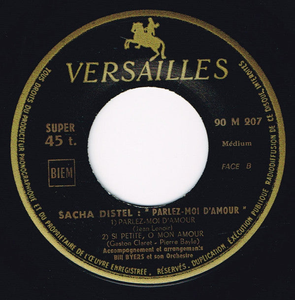 Sacha Distel : Parlez Moi D'amour (7", EP)