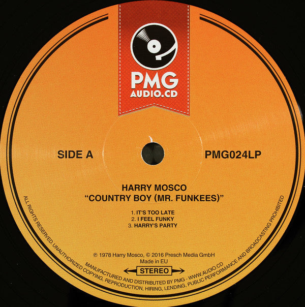 Harry Mosco : Country Boy (Mr. Funkees) (LP, Album, RE)