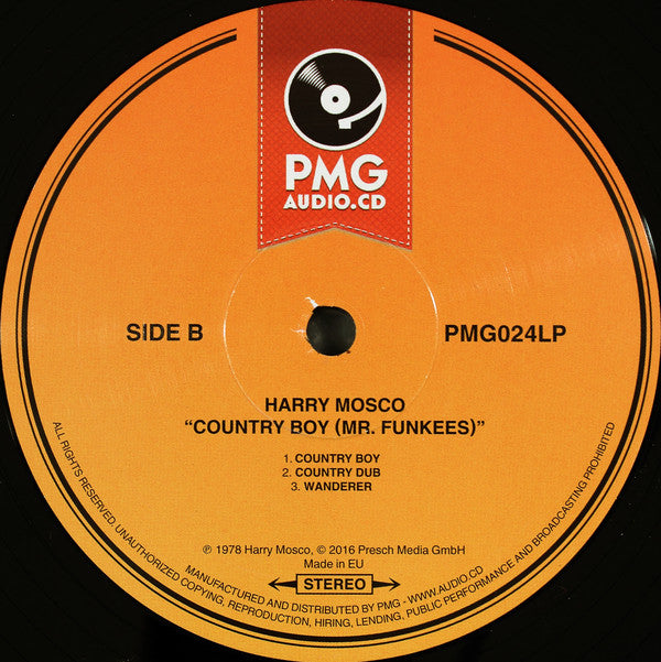 Harry Mosco : Country Boy (Mr. Funkees) (LP, Album, RE)