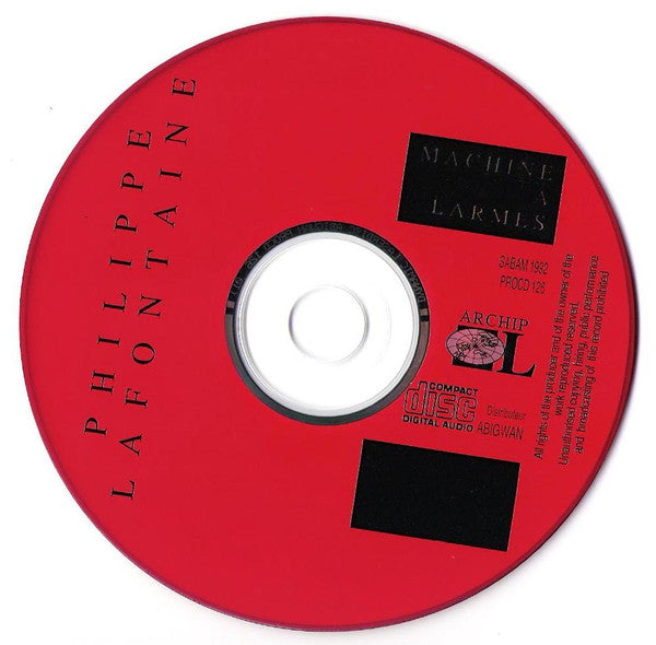 Philippe Lafontaine : Machine À Larmes (CD, Album, Promo)