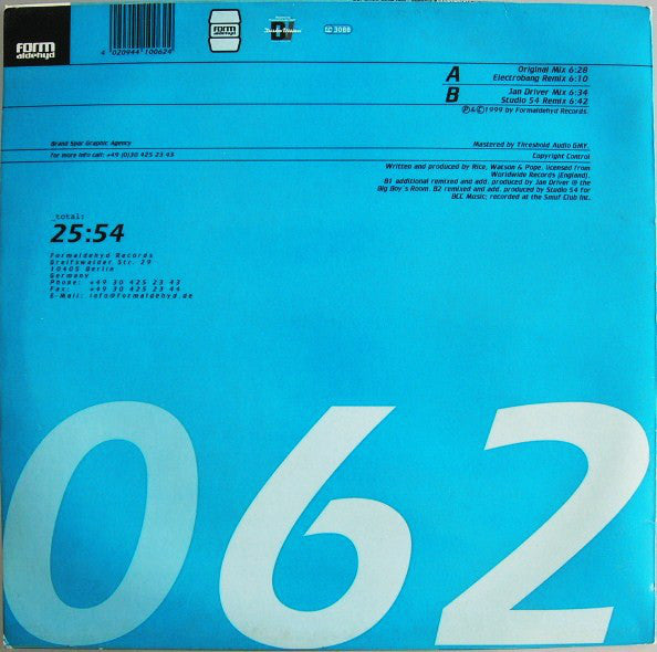 Flybaby : You Must Admit '99 (12")