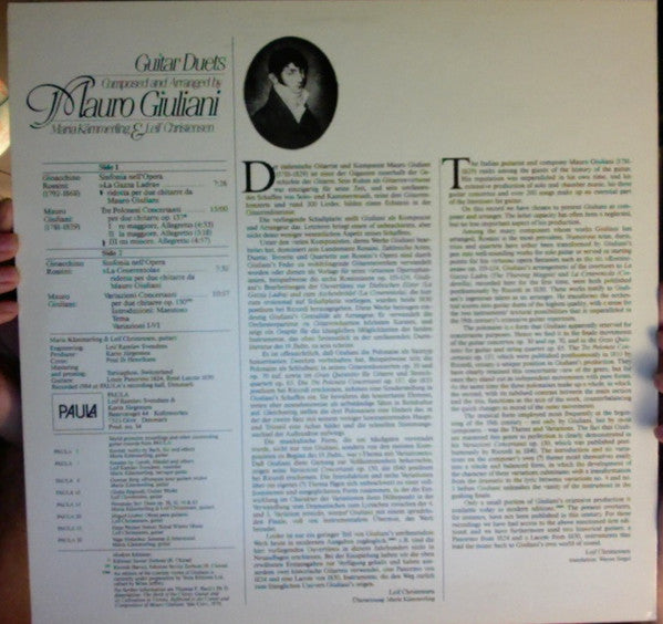 Maria Kämmerling, Leif Christensen (2) : Guitar Duets (LP)