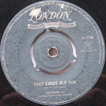 Pat Boone : That Lucky Old Sun (7", Single)