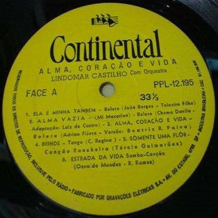 Lindomar Castilho : Alma, Coração E Vida (LP, Album)