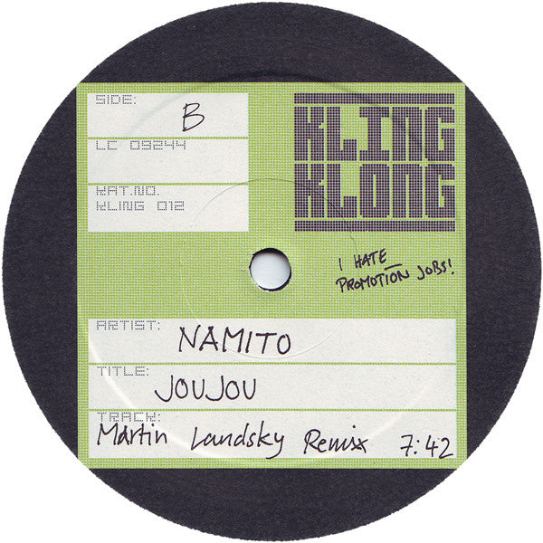 Namito : Joujou (12")