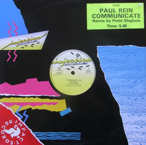 Paul Rein : Communicate (12", Maxi)