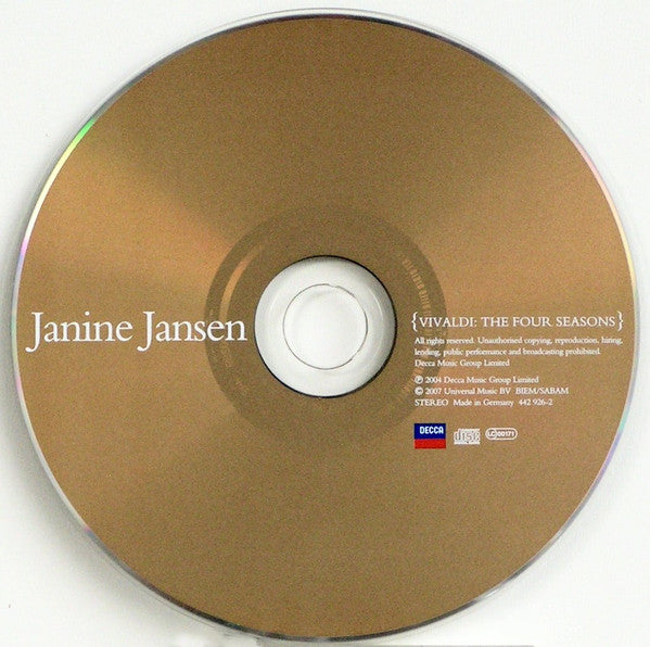 Janine Jansen, Antonio Vivaldi : The Four Seasons (CD, Album, RE)