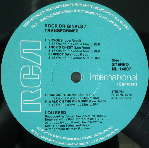 Lou Reed : Transformer (LP, Album, RE)