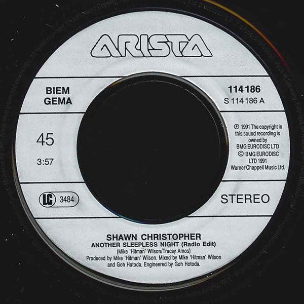 Shawn Christopher : Another Sleepless Night (7", Single)