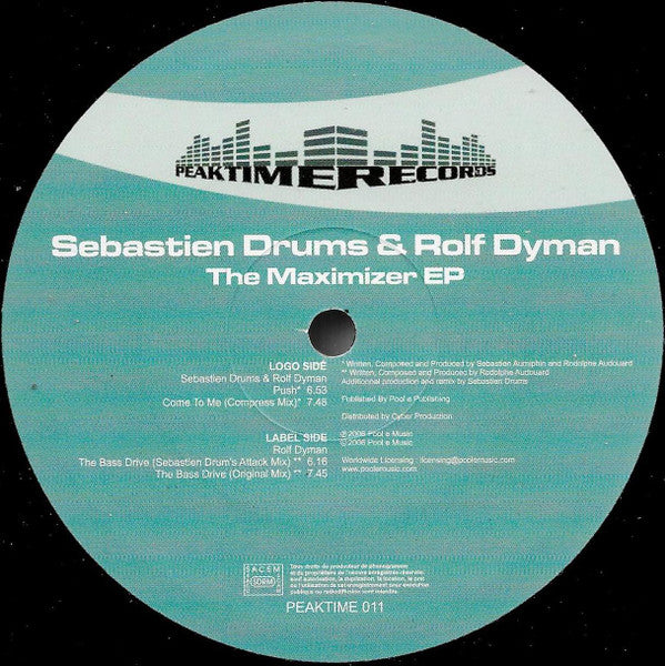 Sebastien Drums & Rolf Dyman : The Maximizer EP (12", EP)