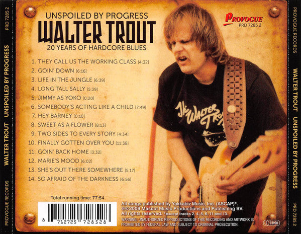 Walter Trout : Unspoiled By Progress (CD, Comp)