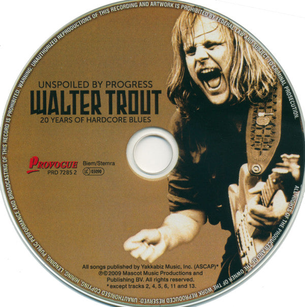 Walter Trout : Unspoiled By Progress (CD, Comp)