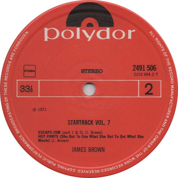 James Brown : Startrack Vol. 7 (LP, Comp)