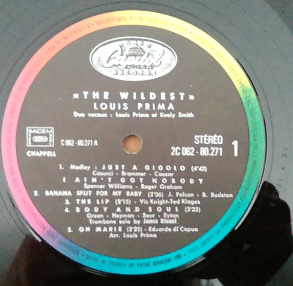 Louis Prima : The Wildest! "Just A Gigolo" (LP, Album, RE)
