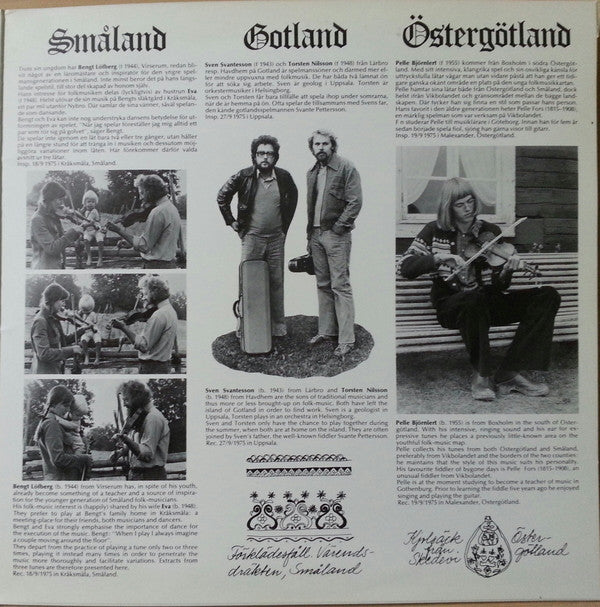 Various : Unga Spelmän Från Södra Sverige (LP, Album)