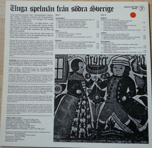 Various : Unga Spelmän Från Södra Sverige (LP, Album)