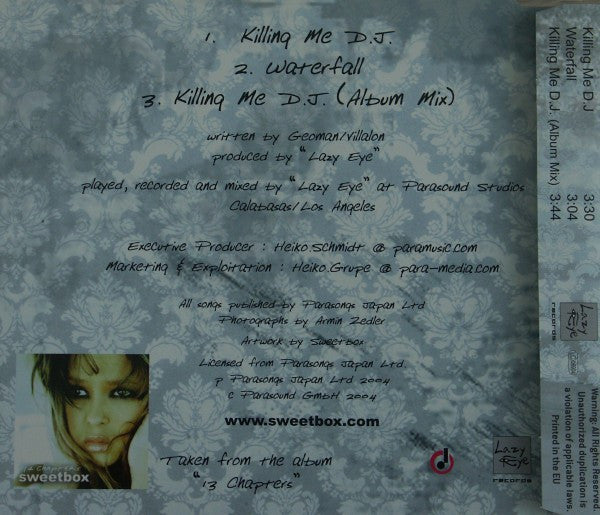 Sweetbox Feat. Toby Breitenbach : Killing Me D.J. (CD, Maxi)