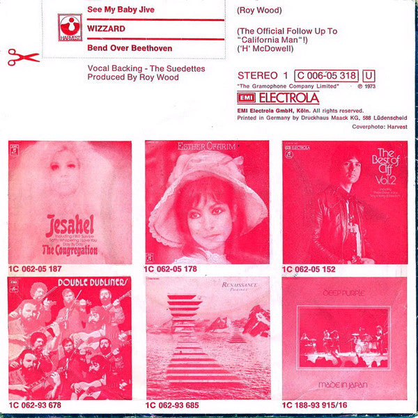 Wizzard (2) : See My Baby Jive (7", Single)