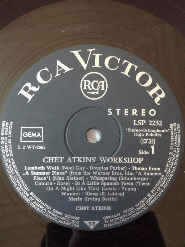 Chet Atkins : Chet Atkins' Workshop (LP, Album)