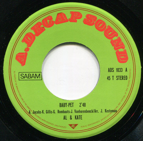 Al & Kate : Son Of An Outlaw Man (7")