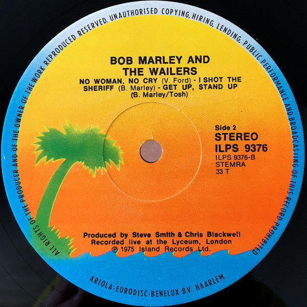 Bob Marley & The Wailers : Live! (LP, Album)