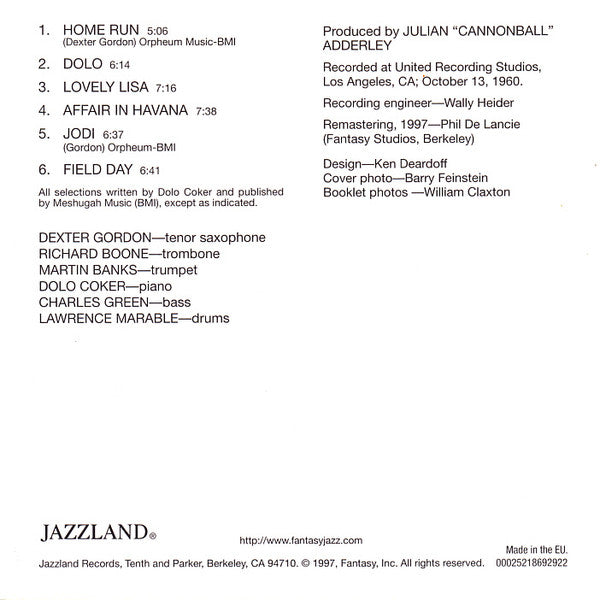 Dexter Gordon : The Resurgence Of Dexter Gordon (CD, Album, Mono, RE, RM)