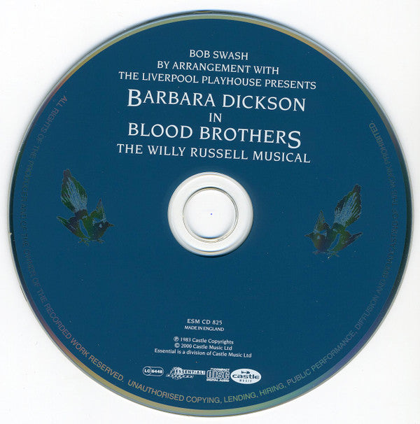 Barbara Dickson And Various : Barbara Dickson In Blood Brothers - The Willy Russell Musical - The Original London Cast Recording (CD, Album, RE)