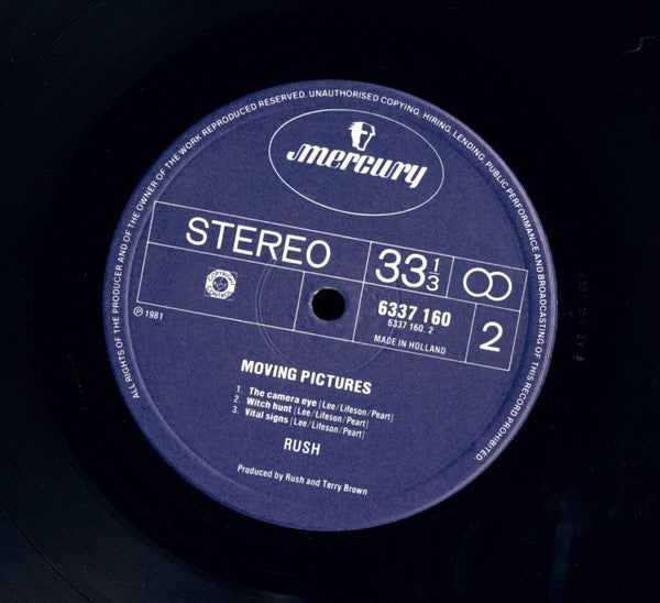 Rush : Moving Pictures (LP, Album, RE, RM, S/Edition)