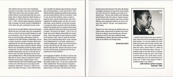 The John Coltrane Quartet : Ballads (CD, Album, RE, RM)