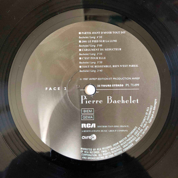 Pierre Bachelet : Pierre Bachelet (LP, Album)