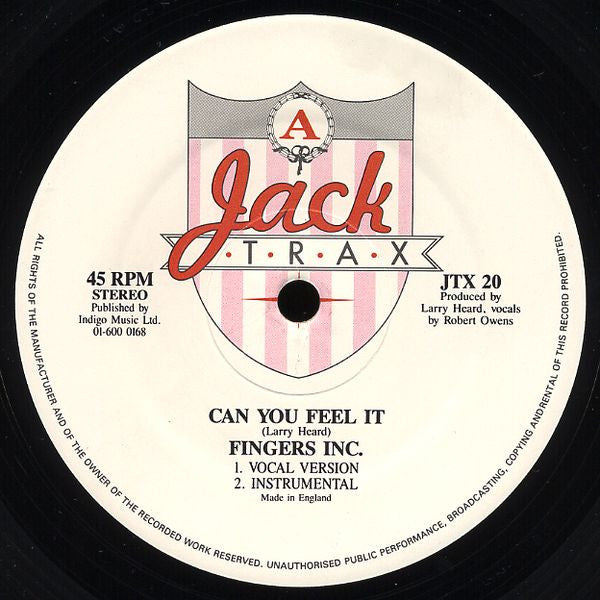 Fingers Inc. : Can You Feel It (12", MP)