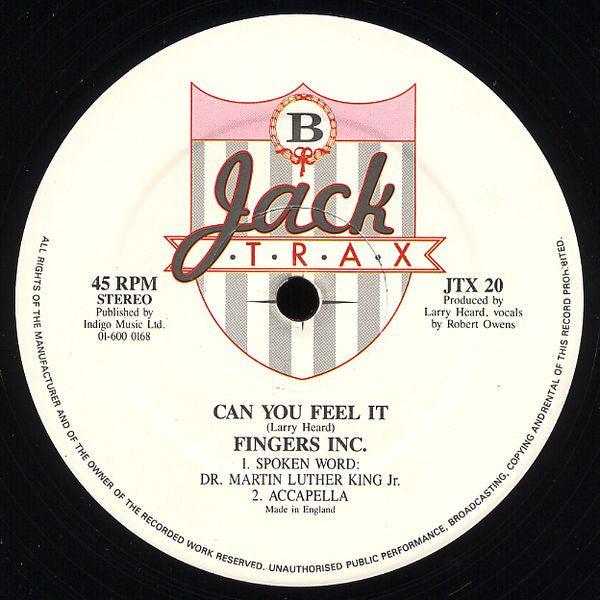 Fingers Inc. : Can You Feel It (12", MP)