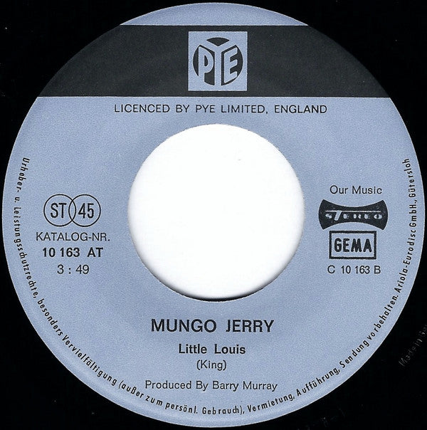 Mungo Jerry : Lady Rose (7", Single)