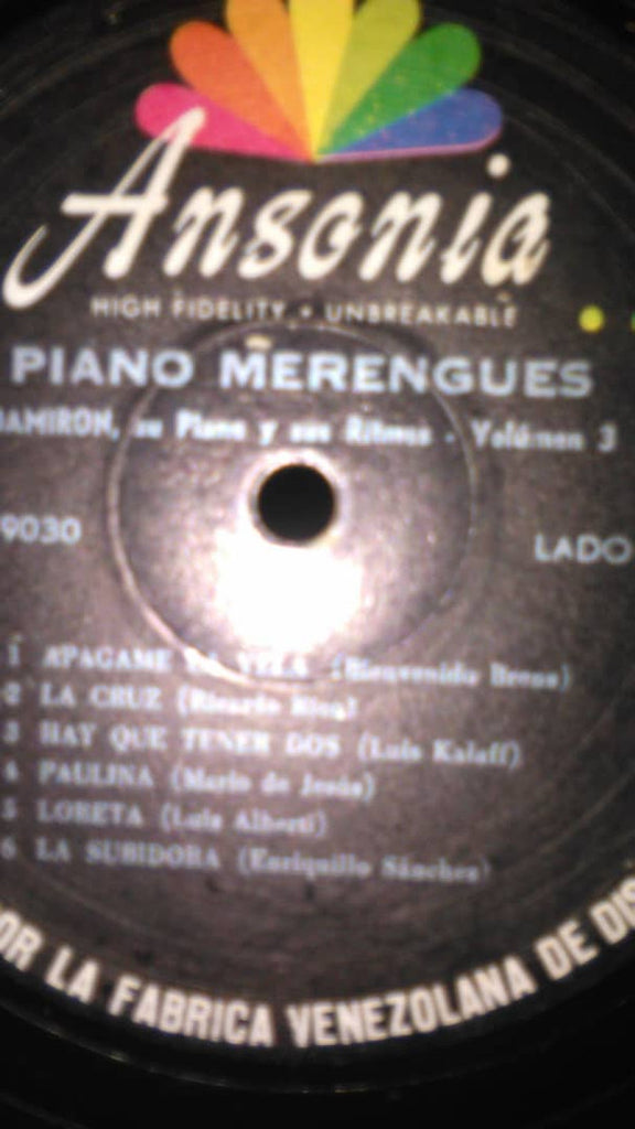 Damiron : His Piano And Rhythm : Piano Merengues Vol. 3 (LP, Album)