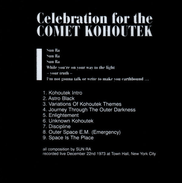 Sun Ra : Concert For The Comet Kohoutek (CD, Album, RE)