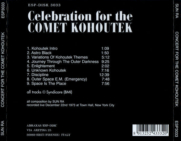 Sun Ra : Concert For The Comet Kohoutek (CD, Album, RE)
