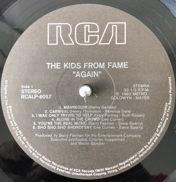 The Kids From Fame : The Kids From Fame Again (LP, Album)