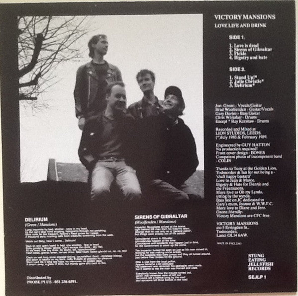 Victory Mansions : Love Life And Drink (LP, Album)