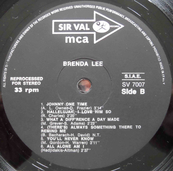 Brenda Lee : Brenda Lee (LP, Comp, Bla)