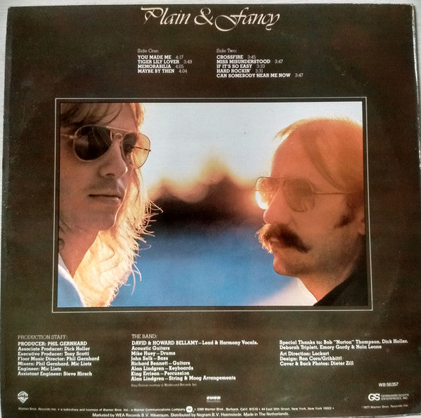 Bellamy Brothers : Plain & Fancy (LP, Album)