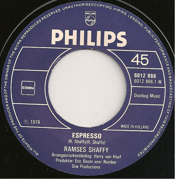Ramses Shaffy : Espresso (7")
