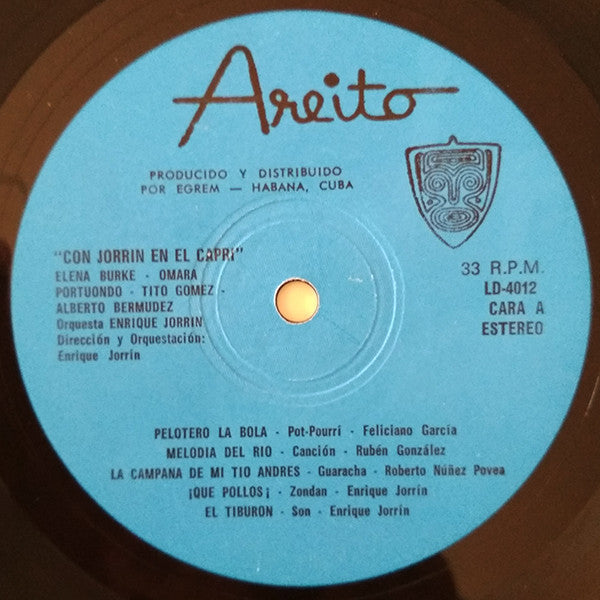 Elena Burke, Omara Portuondo, Tito Gomez, Alberto Bermúdez, Enrique Jorrin Y Su Orquesta : Con Jorrin En El Capri (LP)