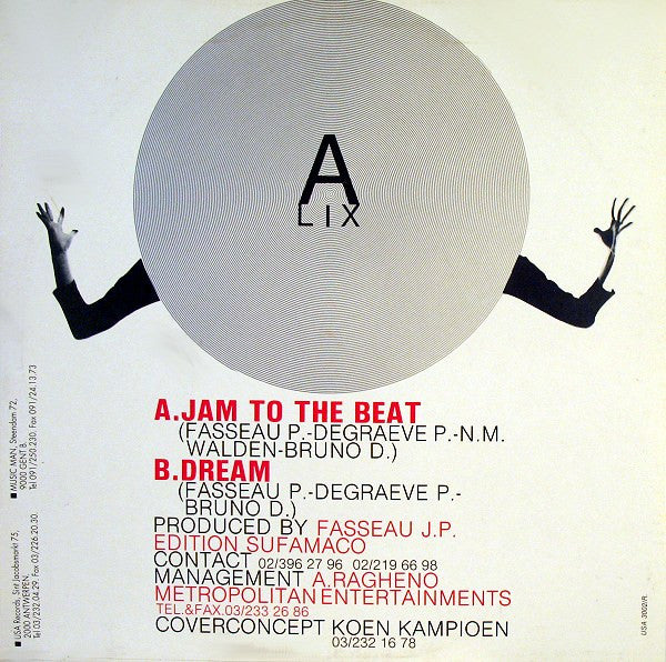 Alix : Jam To The Beat (Remix) (12")