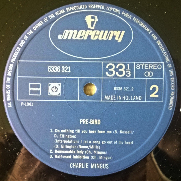 Charles Mingus : Pre-Bird (LP, Album, RE)