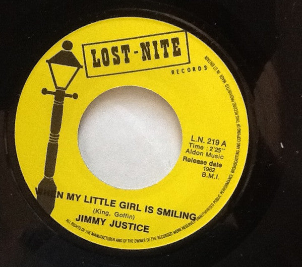 Jimmy Justice / Dickie Pride : When My Little Girl Is Smiling / Frantic (7", Single)