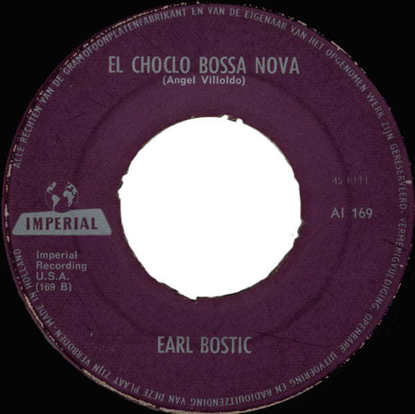 Earl Bostic : Deep In My Heart / El Choclo Bossa Nova (7")