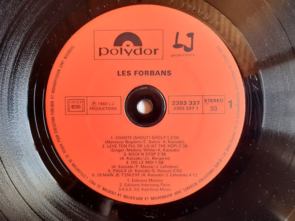 Les Forbans : Chante (LP, Album)