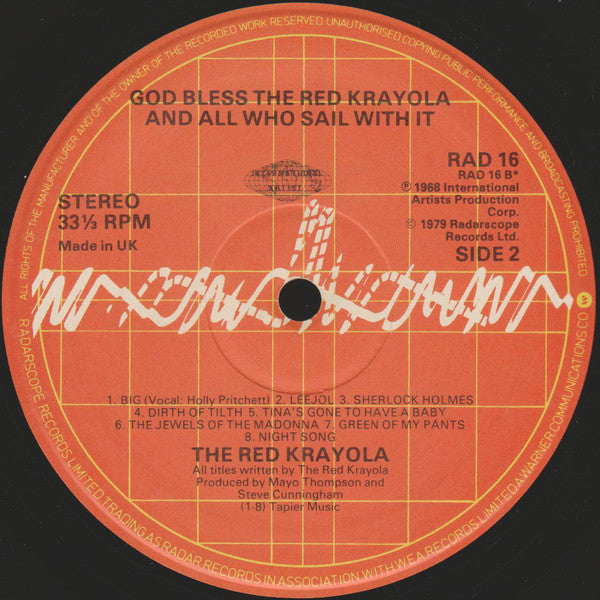 Red Krayola : God Bless The Red Krayola And All Who Sail With It (LP, Album, RE)
