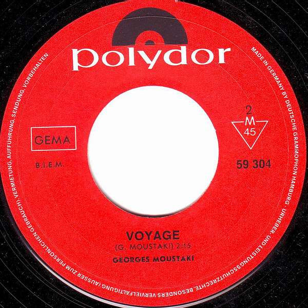 Georges Moustaki : Le Métèque / Voyage (7", Single)